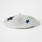 Girls' Star Applique Beret - Cat & Jack Gray