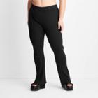 Women's High-rise Ribbed Sweater Pants - Future Collective With Gabriella Karefa-johnson Black