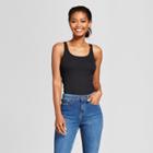 Women's Ribbed Any Day Tank - A New Day Black