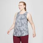 Women's Plus Size Floral Print Active Tank Top - C9 Champion Gray