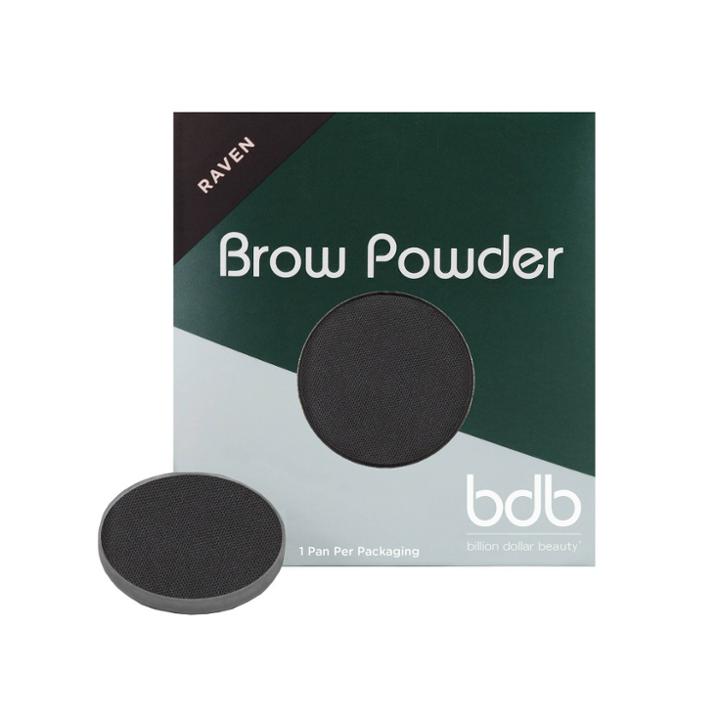 Billion Dollar Beauty Waterproof Magnetic Brow Powder Pan - Raven