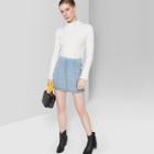 Women's Paneled Denim Mini Skirt - Wild Fable Blue