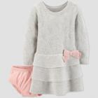 Baby Girls' 3pc Hearts Collection Set - Just One You Made By Carter's Gray Newborn