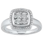 Target Women's Diamond Accent Round White Diamond Fashion Ring In Sterling Silver (i-j,i2-i3) (size 5.50),