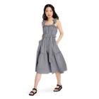 Women's Small Gingham Tie-strap Dress - Lisa Marie Fernandez For Target Black/white