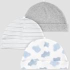 Baby Boys' 3pk Cap - Just One You Made By Carter's Blue
