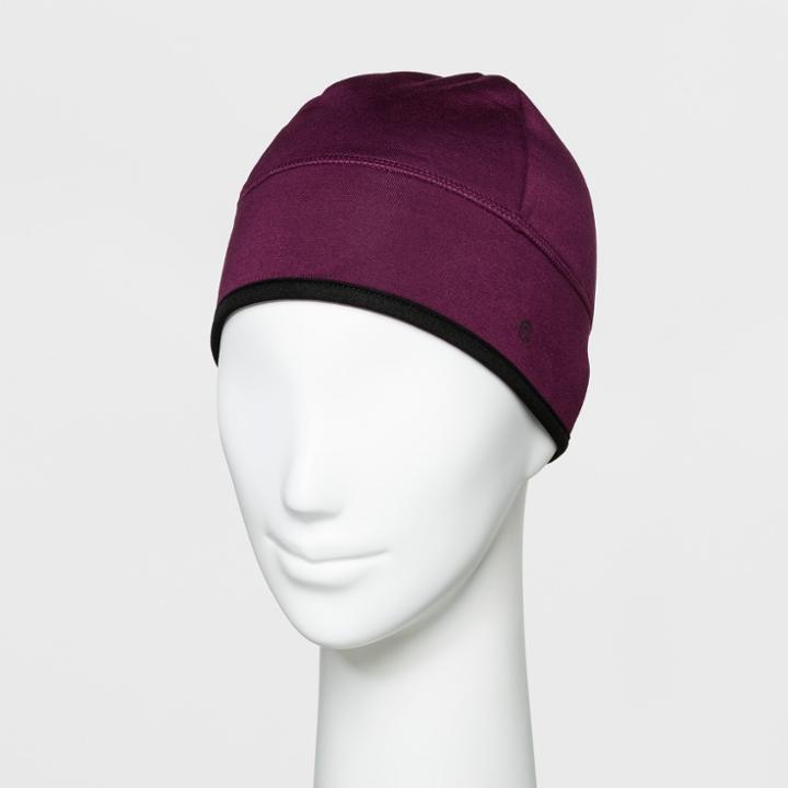 Women's Jersey Velour Beanie - C9 Champion Purple Gray, Black