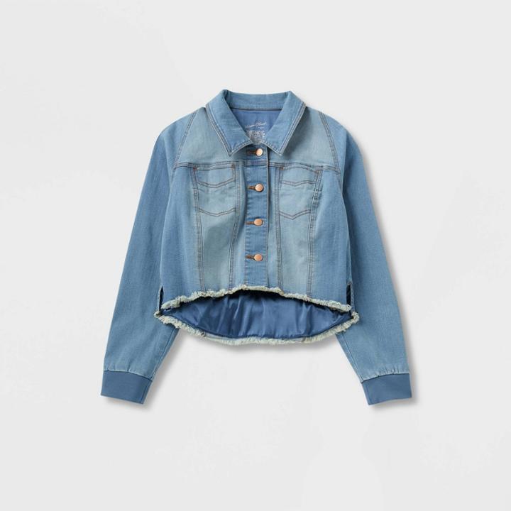 Women's Adaptive Denim Jacket - Universal Thread Medium Wash