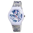 Women's Boum Miam Watch With Custom Patterned Dial - White