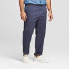 Men's Big & Tall Printed Slim Fit Rolled Chino Pants - Goodfellow & Co Navy