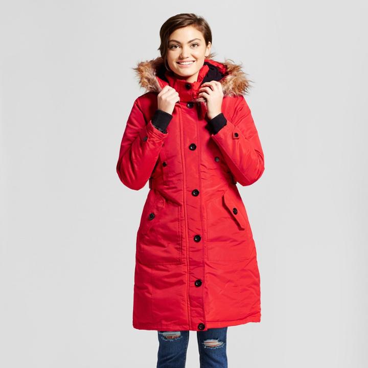 Women's Heavyweight Puffer Coat - Minus Zero - Red
