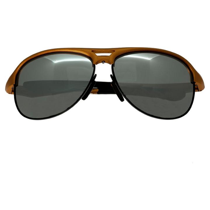 Breed Men's Jupiter Polorized Sunglasses With Aluminum Frame And Arms - Orange/silver, Brown Or Copper