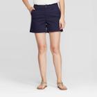 Target Women's 5 Chino Shorts - A New Day Navy (blue)