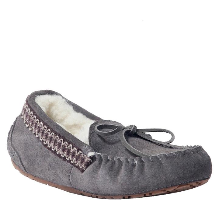 Women's Muk Luks Jane Moccasin Slippers - Gray