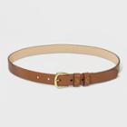 Women's 20mm Twist Braid Faux Leather To Split Belt - Universal Thread Cognac