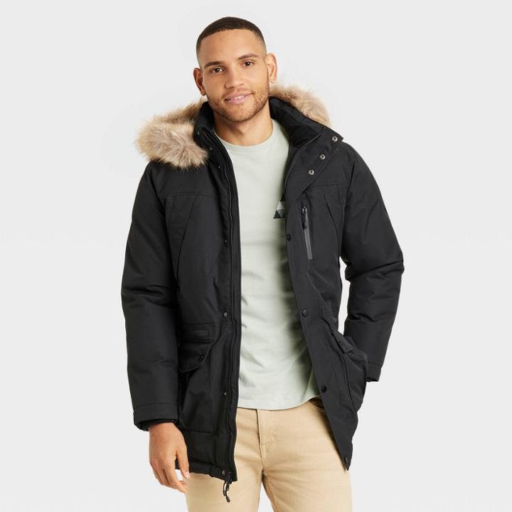 Men's Big & Tall Artic Puffer Jacket - Goodfellow & Co Black