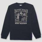 Men's Mtv Pullover Graphic Sweatshirt - Blue