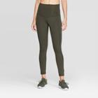 Women's Training High-waisted 7/8 Leggings 25 - C9 Champion Dark Green