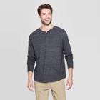 Men's Regular Fit Long Sleeve Jersey Henley Shirt - Goodfellow & Co Black