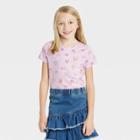 Girls' Printed Short Sleeve T-shirt - Cat & Jack Lilac