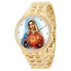 Men's Ewatchfactory Our Lady Of Guadalupe Round Bracelet Watch - Gold