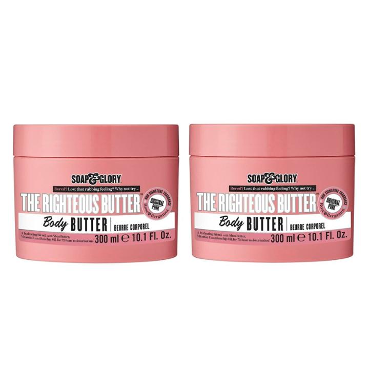 Soap & Glory Original Pink The Righteous Butter Body Butter - 2ct/10.1 Fl Oz