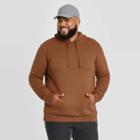 Men's Tall Regular Fit Fleece Pullover Hoodie Sweatshirt - Goodfellow & Co Brown