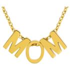 Elya 18k Gold Plated Stainless Steel 'mom' Pendant Necklace, Girl's