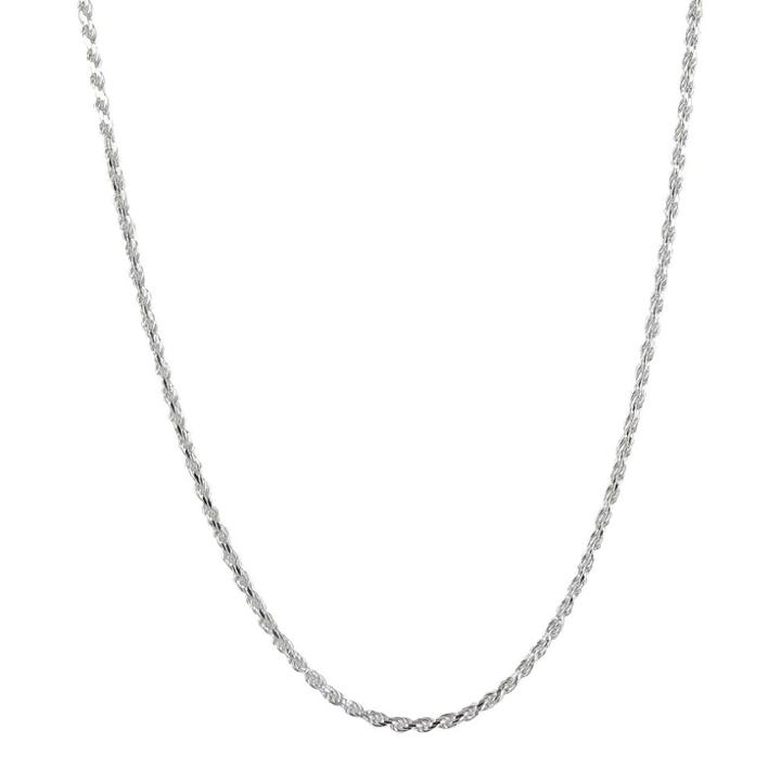 Target Sterling Silver Solid Chain Rope Necklace,