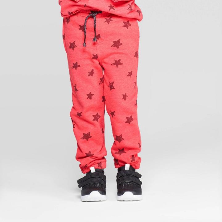 Toddler Boys' Star Joggar Pants - Art Class Red 12m, Toddler Boy's