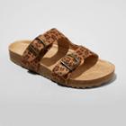 Kids' Drew Slip-on Footbed Sandals - Cat & Jack Tan