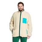 Men's Big & Tall Contrast Pocket Fleece Jacket - Lego Collection X Target Cream