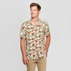 Men's Coconut Print Standard Fit Button-down Shirt - Goodfellow & Co Pink S, Men's,