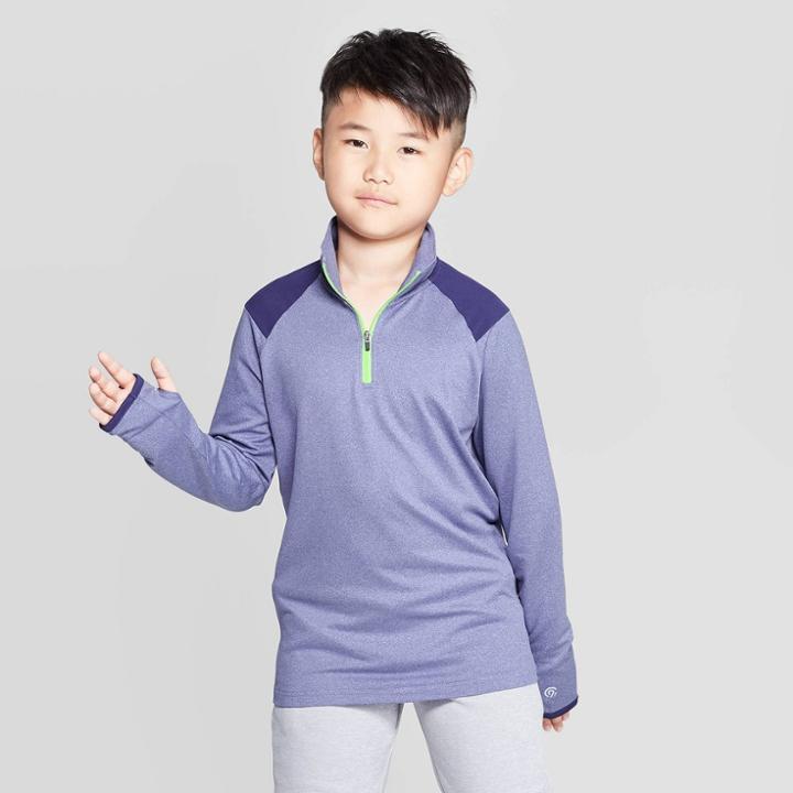 Boys' Performance 1/4 Zip Pullover - C9 Champion Navy Blue