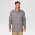 Dickies Men's Original Fit Long Sleeve Twill Work Shirt- Silver Xx-large, Size: Xxl,