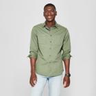 Men's Standard Fit Long Sleeve Denim Button-down Shirt - Goodfellow & Co Orchid