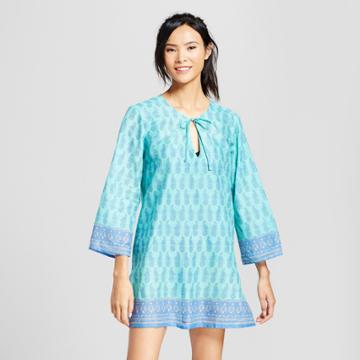 Flora By Rockflowerpaper Rock Flower Paper Women's Pineapple Beach Tunic - Blue