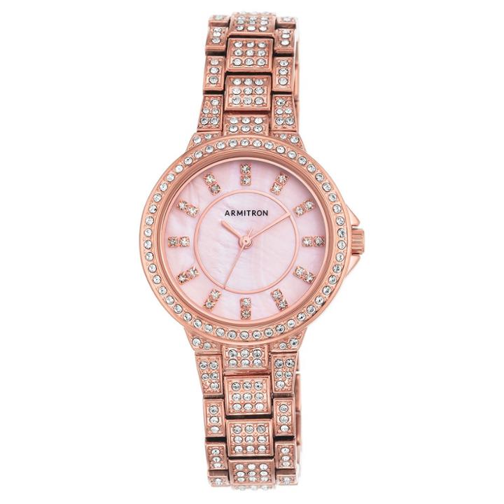 Armitron Ladies' Swarovski Crystal Watch - Rose Gold