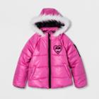 Nickelodeon Girls' Jojo Siwa Puffer Jacket - Pink