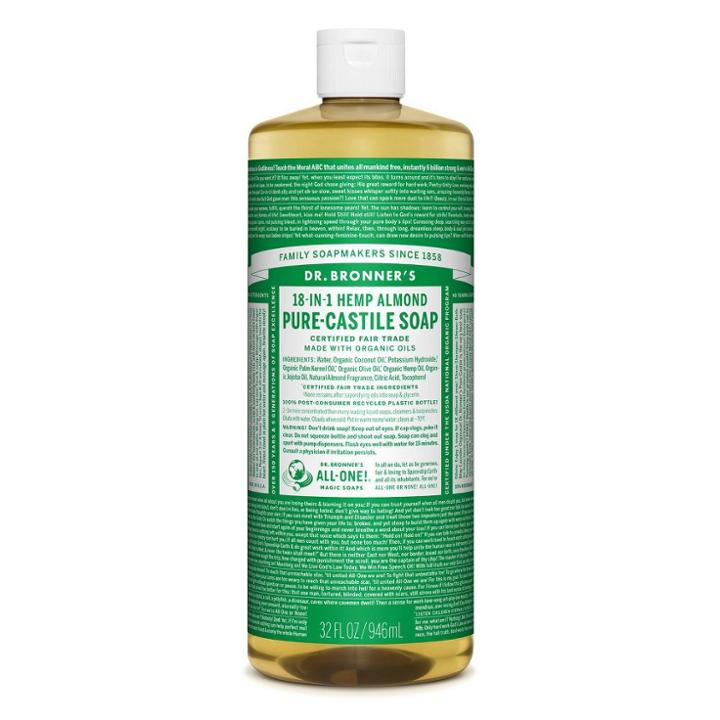 Dr. Bronner's 18-in-1 Hemp Pure-castile Soap - Almond
