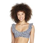 Women's Striped Bikini Swimsuit Top - Navy/white S - Vineyard Vines For Target, Blue