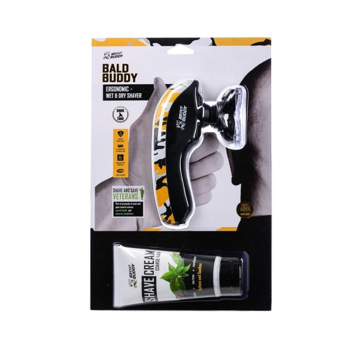 The Cut Buddy Rotary Shaver With Bonus Coarse Hair Shaving Cream - Trial