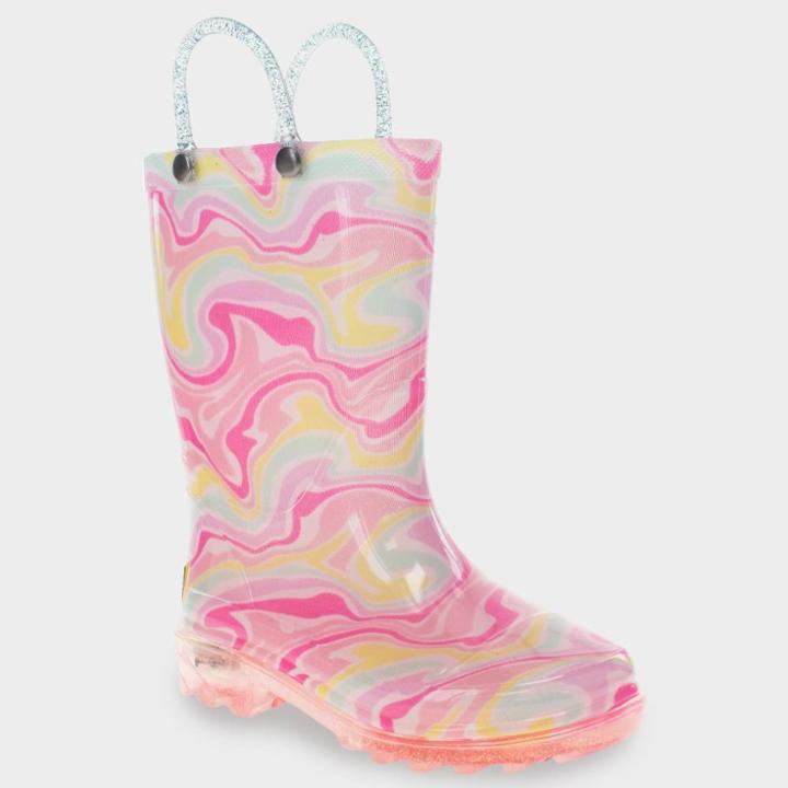 Western Chief Toddler Girls' Abby Glitter Rain Boots - 5,