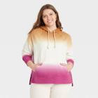 Women's Plus Size Hooded Sweatshirt - Universal Thread Pink