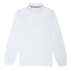 French Toast Boys' Long Sleeve Sport Uniform Polo Shirt - White