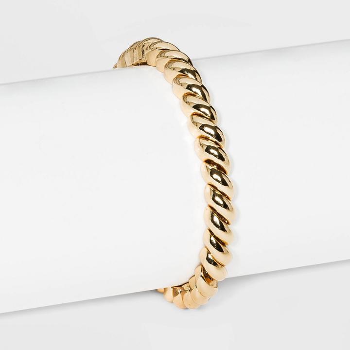 Sugarfix By Baublebar Gold Croissant Stretch Bracelet - Gold