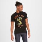 Bioworld Men's Cobra Kai Short Sleeve Graphic T-shirt - Black
