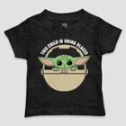 Petitetoddler Boys' Star Wars Baby Yoda Going Places Short Sleeve T-shirt - Black