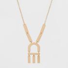 Sugarfix By Baublebar Geometric Pendant Necklace - Gold, Girl's