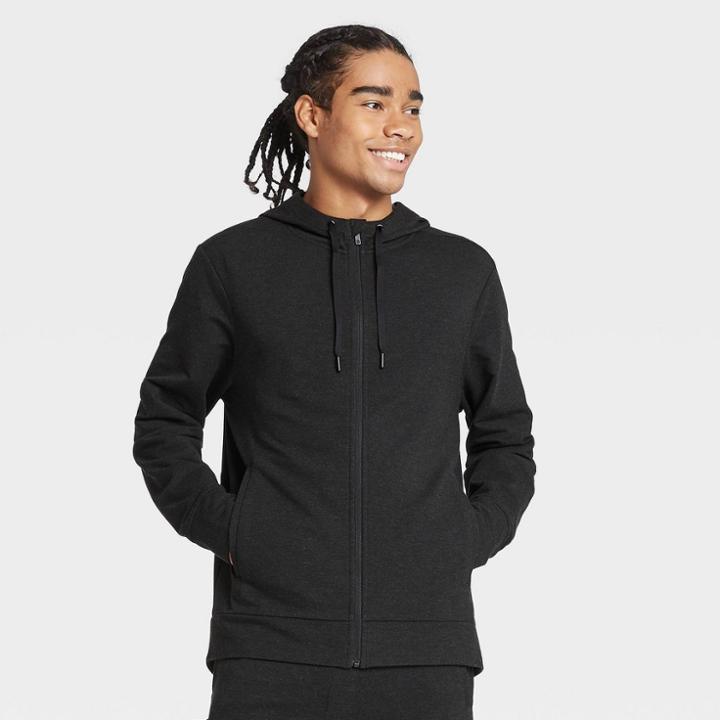 Men's Soft Gym Hoodie Sweatshirt - All In Motion Black S, Men's,